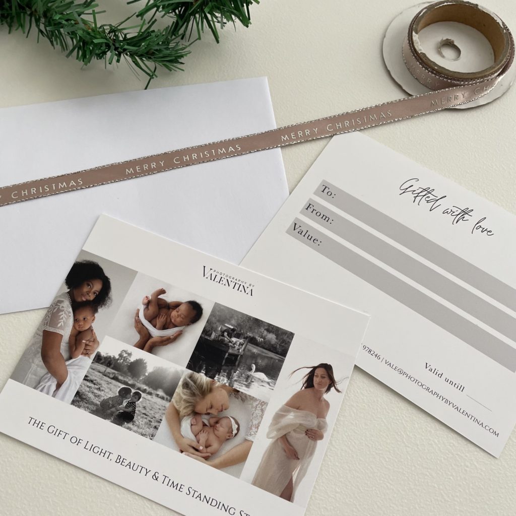 gift certificate for photography sessions