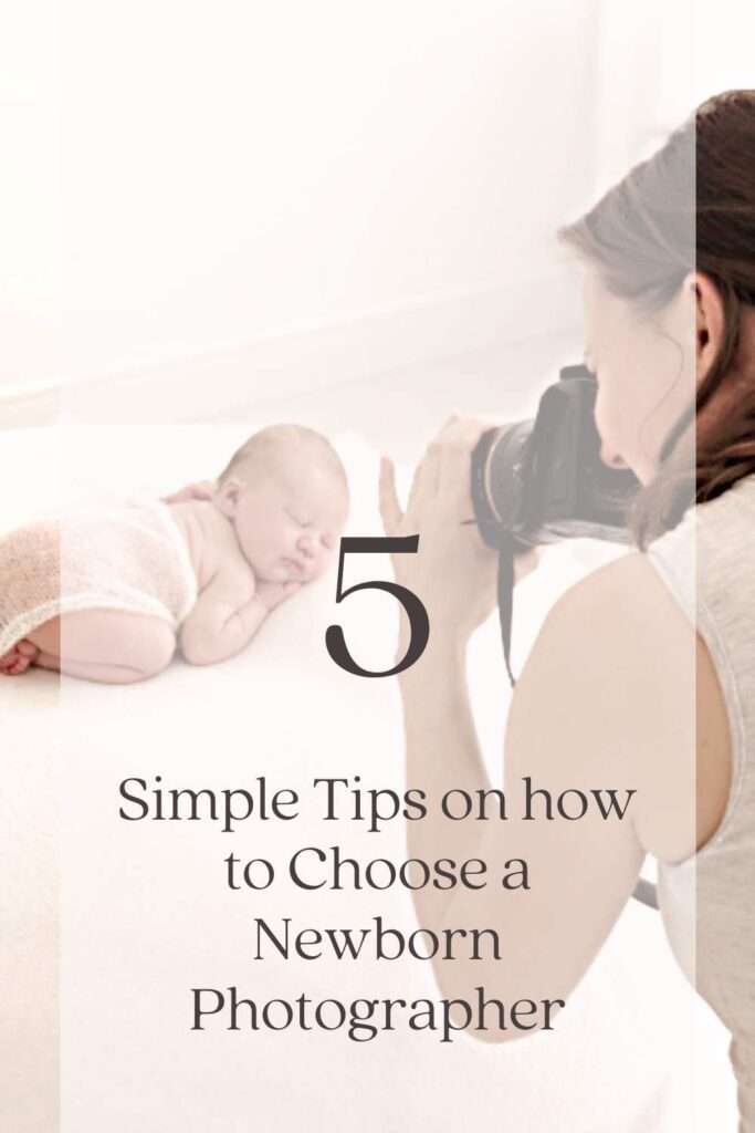 Richmond newborn photographer Valentina at work