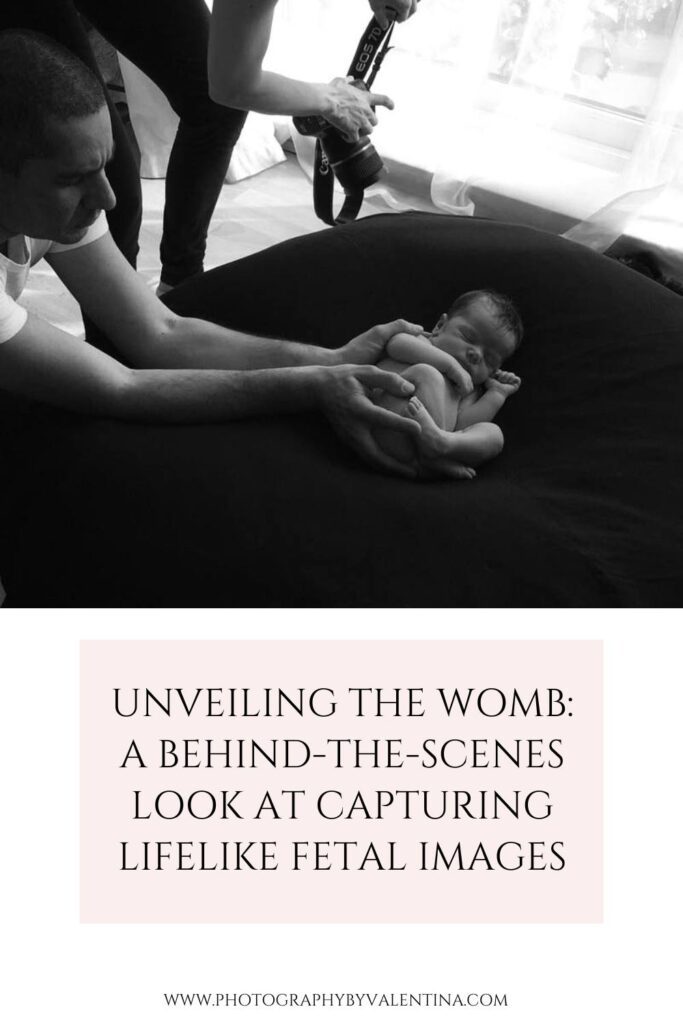 behind the scene newborn photography - how a photo is taken