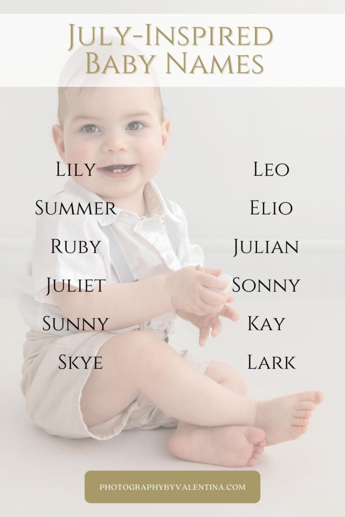list of baby names inspired by July