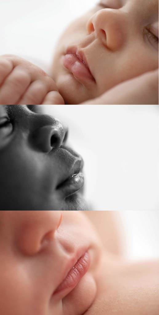 close up photos of baby's lips