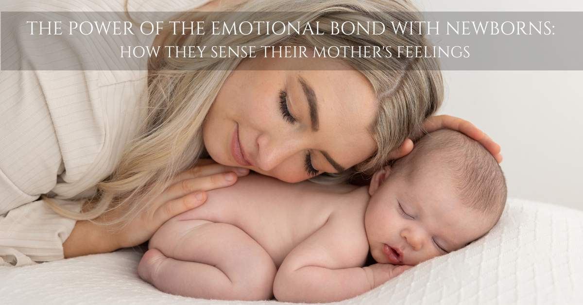 mum and her newborn in a sweet moment captured during a newborn photoshoot
