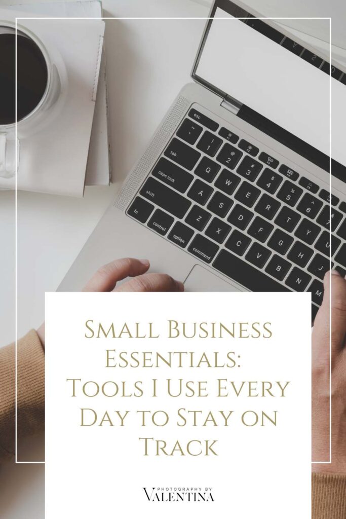 Small business essentials — flatlay of a workspace with a laptop, coffee, and notebook, ideal for staying productive.