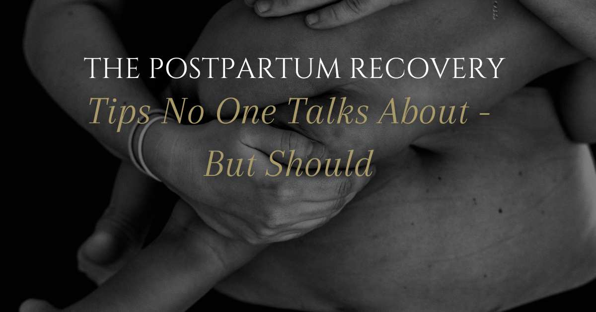 Postpartum recovery: A mother lovingly holding her newborn, capturing the intimate and tender moments of the postpartum journey.