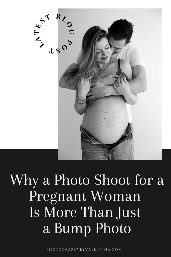 Intimate black and white photo shoot for pregnant woman showing couple embracing with hands on belly during maternity photography session in London